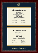 Marquette University Double Diploma Frame in Sutton