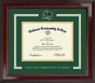 Oakland Community College Spirit Medallion Diploma Frame in Encore