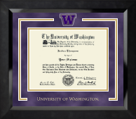 University of Washington Spirit Medallion Diploma Frame in Eclipse