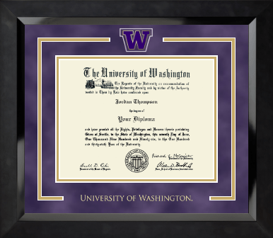 University of Washington diploma frame - Spirit Medallion Diploma Frame in Eclipse
