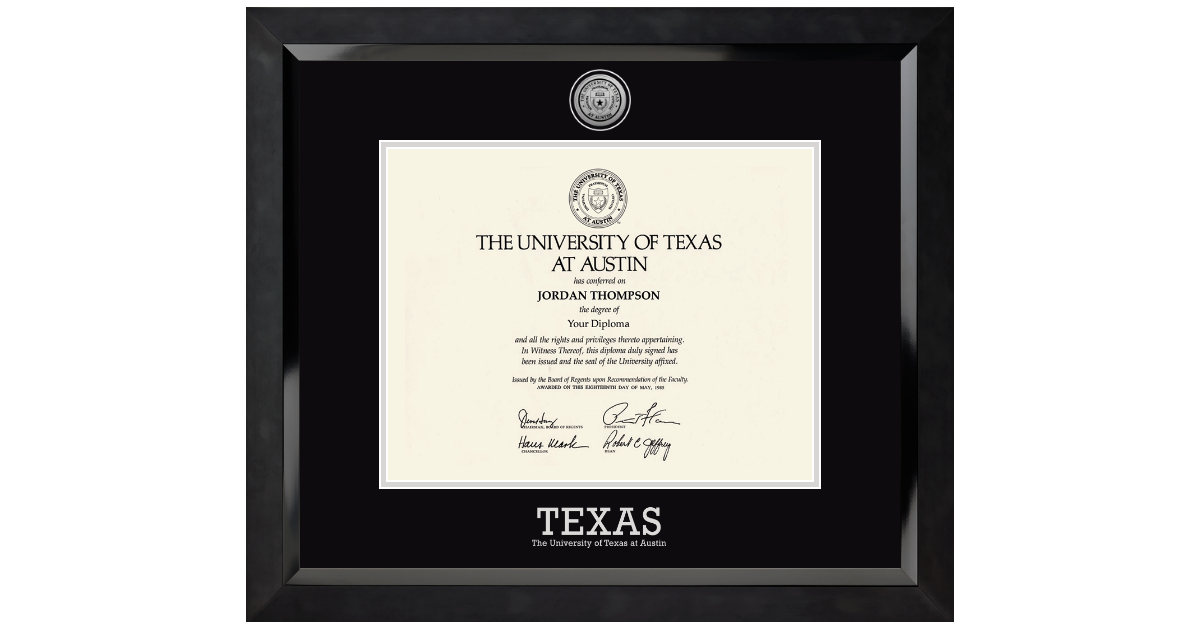 Silver Engraved Medallion Diploma Frame in Eclipse The University of ...