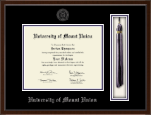 University of Mount Union diploma frame - Tassel & Cord Diploma Frame in Delta
