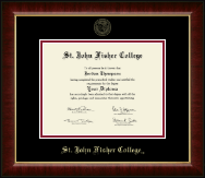 St. John Fisher College diploma frame - Gold Embossed Diploma Frame in Murano
