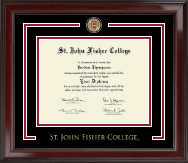 St. John Fisher College diploma frame - Showcase Edition Diploma Frame in Encore