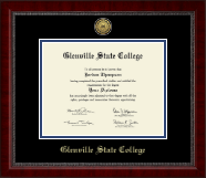 Glenville State College Gold Engraved Medallion Diploma Frame in Sutton