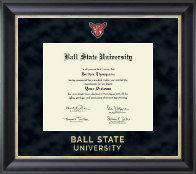 Ball State University Regal Edition Diploma Frame in Noir