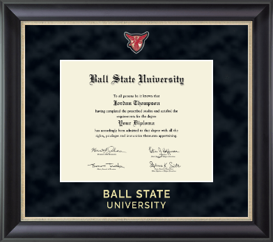 Ball State University diploma frame - Regal Edition Diploma Frame in Noir