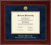 Belmont University diploma frame - Presidential Gold Engraved Diploma Frame in Jefferson