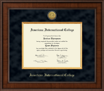 American International College diploma frame - Presidential Gold Engraved Diploma Frame in Madison