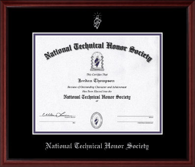 National Technical Honor Society diploma frame - Silver Embossed Diploma Frame in Camby