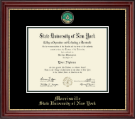 SUNY Morrisville Masterpiece Medallion Diploma Frame in Kensington Gold