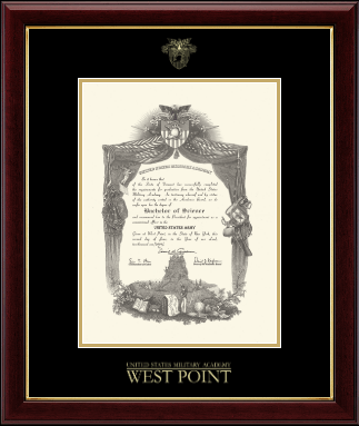 United States Military Academy diploma frame - Gold Embossed Diploma Frame in Gallery