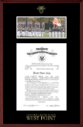 United States Military Academy diploma frame - Campus Scene Cadets in Camby