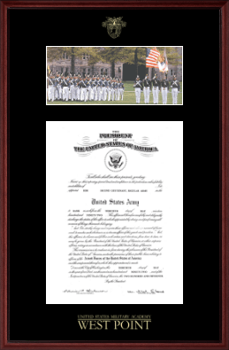 United States Military Academy diploma frame - Campus Scene Cadets in Camby