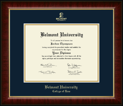 Belmont University diploma frame - Gold Embossed Diploma Frame in Murano
