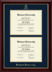 Belmont University diploma frame - Double Diploma Frame in Gallery