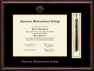 American International College diploma frame - Tassel & Cord Diploma Frame in Southport