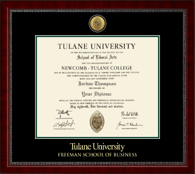 Tulane University diploma frame - Gold Engraved Medallion Diploma Frame in Sutton