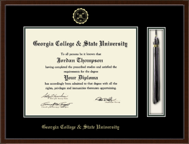 Georgia College & State University diploma frame - Tassel & Cord Diploma Frame in Delta