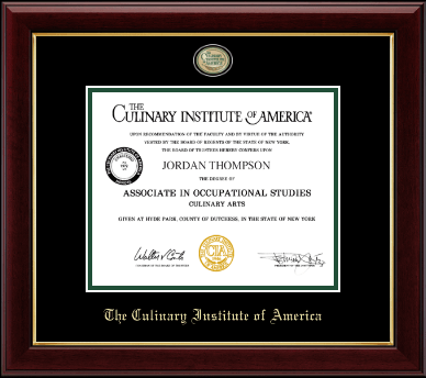 Culinary Institute of America diploma frame - Masterpiece Medallion Diploma Frame in Gallery