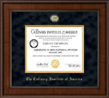 Culinary Institute of America diploma frame - Presidential Masterpiece Diploma Frame in Madison