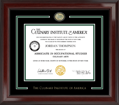Culinary Institute of America diploma frame - Showcase Edition Diploma Frame in Encore