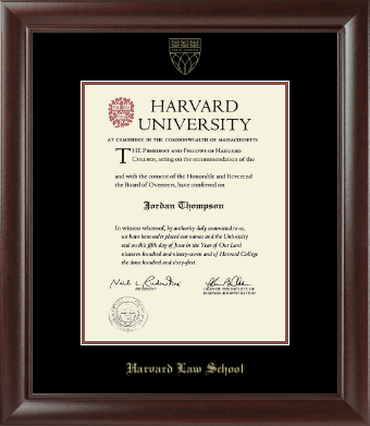 Harvard University diploma frame - Gold Embossed Diploma Frame in Rainier