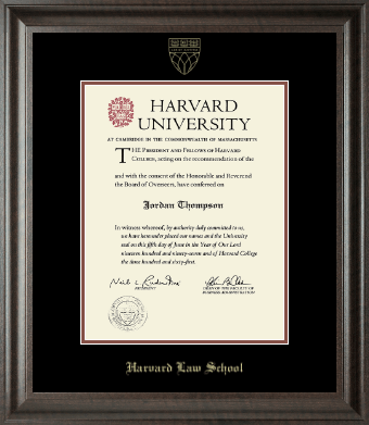 Harvard University diploma frame - Gold Embossed Diploma Frame in Acadia
