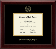 Scarsdale High School in New York Gold Embossed Diploma Frame in Gallery