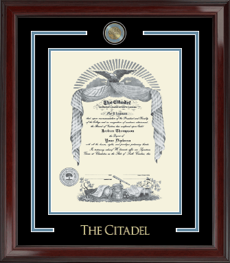 The Citadel The Military College of South Carolina diploma frame - Showcase Edition Diploma Frame in Encore