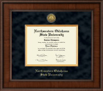 Northwestern Oklahoma State University Presidential Gold Engraved Diploma Frame in Madison