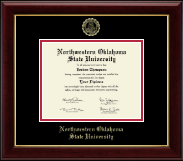 Northwestern Oklahoma State University diploma frame - Gold Embossed Diploma Frame in Gallery