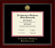 Northwestern Oklahoma State University Gold Engraved Medallion Diploma Frame in Sutton