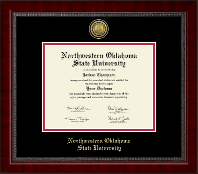 Northwestern Oklahoma State University diploma frame - Gold Engraved Medallion Diploma Frame in Sutton