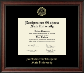 Northwestern Oklahoma State University diploma frame - Gold Embossed Diploma Frame in Studio