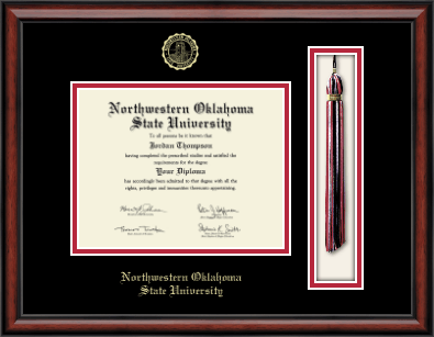 Northwestern Oklahoma State University diploma frame - Tassel & Cord Diploma Frame in Southport