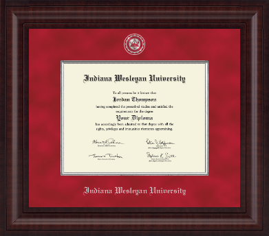 Indiana Wesleyan University diploma frame - Presidential Masterpiece Diploma Frame in Premier