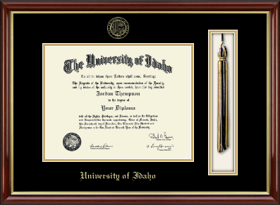 University of Idaho diploma frame - Tassel & Cord Diploma Frame in Southport Gold