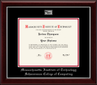 Massachusetts Institute of Technology Masterpiece Medallion Diploma Frame in Gallery Silver