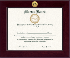 Mortar Board National College Senior Honor Society certificate frame - Century Gold Engraved Certificate Frame in Cordova