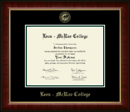 Lees-McRae College diploma frame - Gold Embossed Diploma Frame in Murano