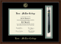 Lees-McRae College diploma frame - Tassel & Cord Diploma Frame in Delta