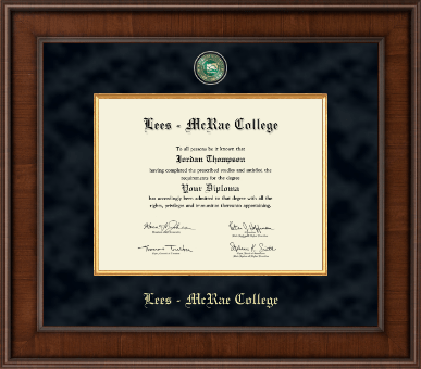Lees-McRae College diploma frame - Presidential Masterpiece Diploma Frame in Madison