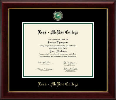 Lees-McRae College diploma frame - Masterpiece Medallion Diploma Frame in Gallery