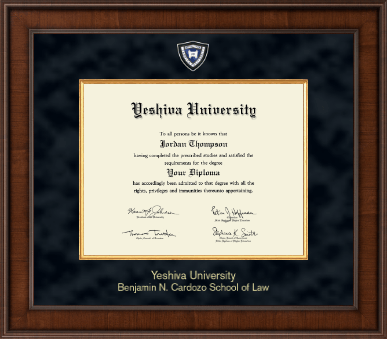 Yeshiva University diploma frame - Presidential Masterpiece Diploma Frame in Madison