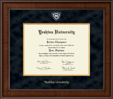 Yeshiva University diploma frame - Presidential Masterpiece Diploma Frame in Madison