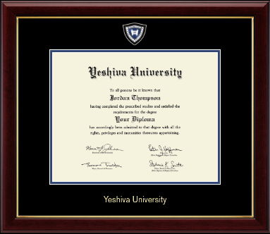 Yeshiva University diploma frame - Masterpiece Medallion Diploma Frame in Gallery