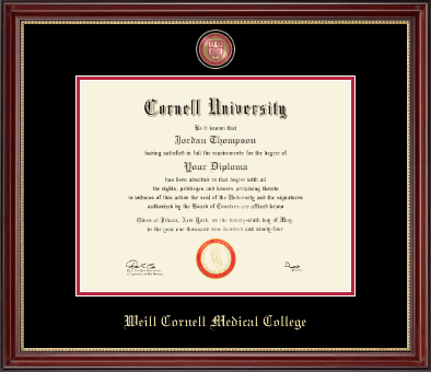 Cornell University diploma frame - Masterpiece Medallion Diploma Frame in Kensington Gold