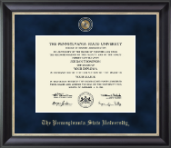 Pennsylvania State University diploma frame - Regal Edition Diploma Frame in Noir