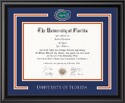 University of Florida diploma frame - Spirit Medallion Diploma Frame in Midnight